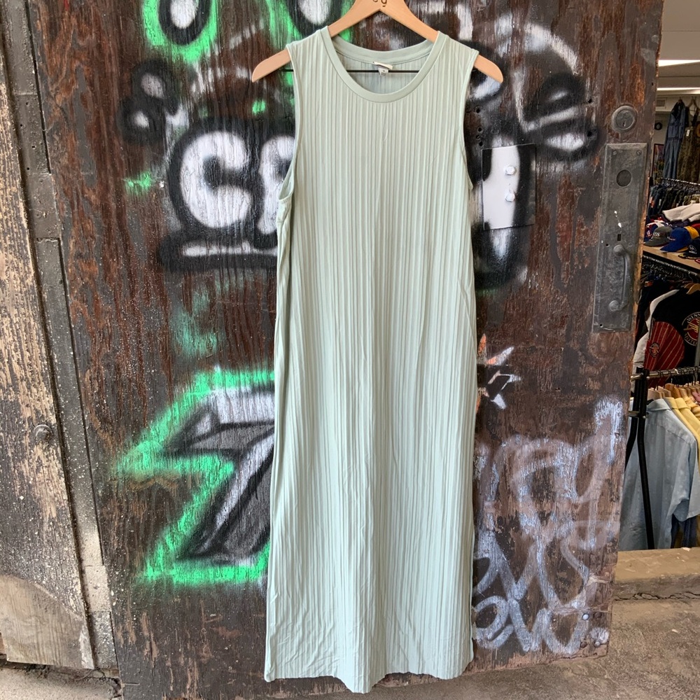 Women’s Plisse Midi / Maxi Dress Green a new day Medium - obo